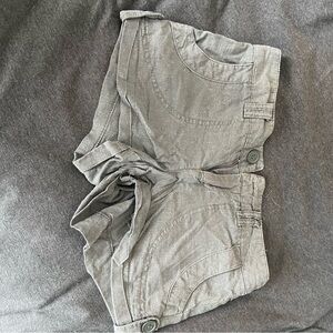 Lemax Gray Women's Shorts with Purple Label